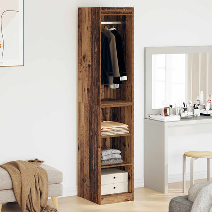 Wardrobe with Shelf with Storage Old Wood 41 x 48 x 102 cm