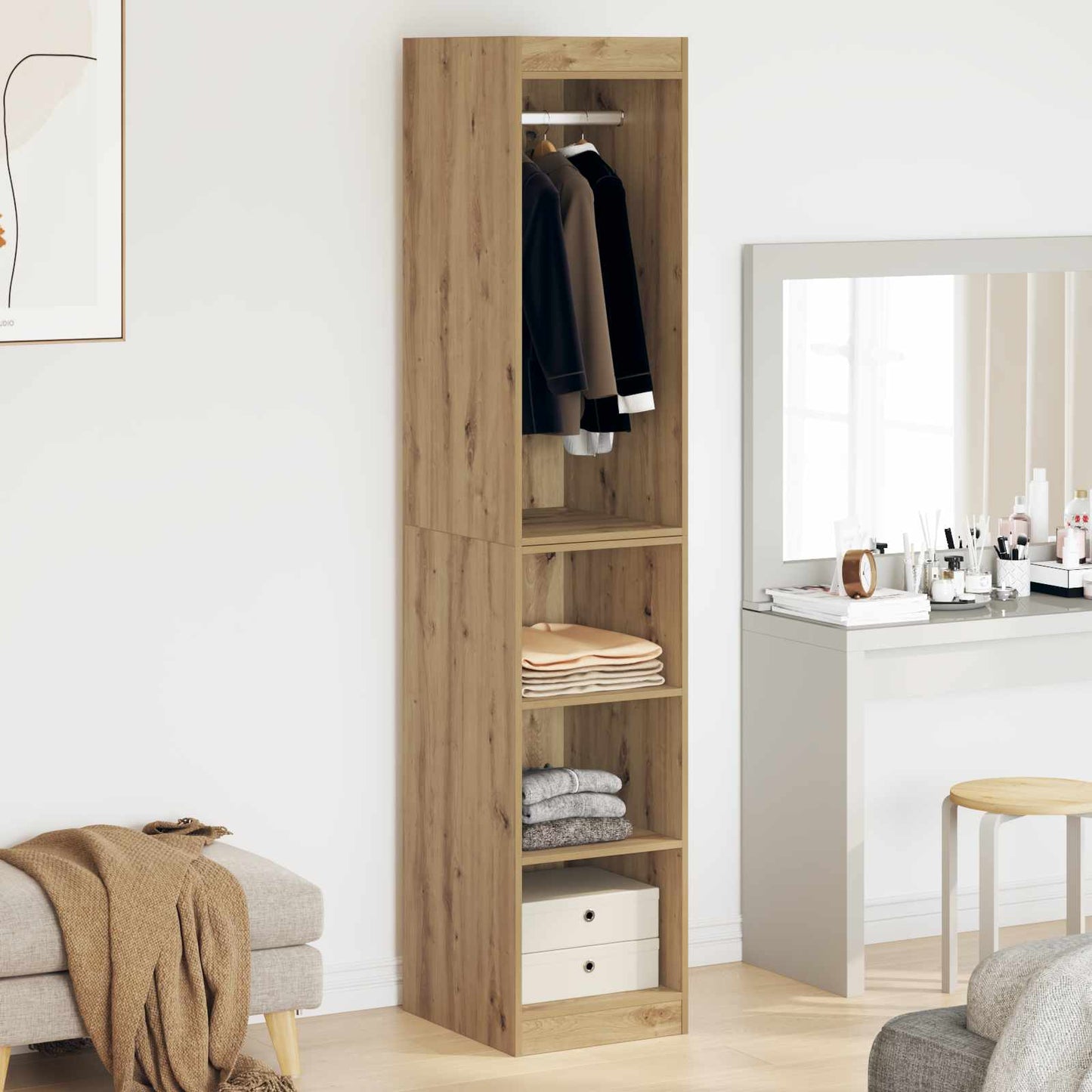 Wardrobe Artisan Oak 41 x 48 x 102 cm Engineered Wood