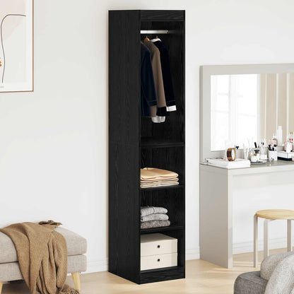 Wardrobe with Shelf with Storage Black Oak 41 x 48 x 102 cm