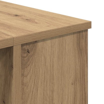 Desk with Shelf Artisan oak 140 x 50 x 75 cm Engineered wood