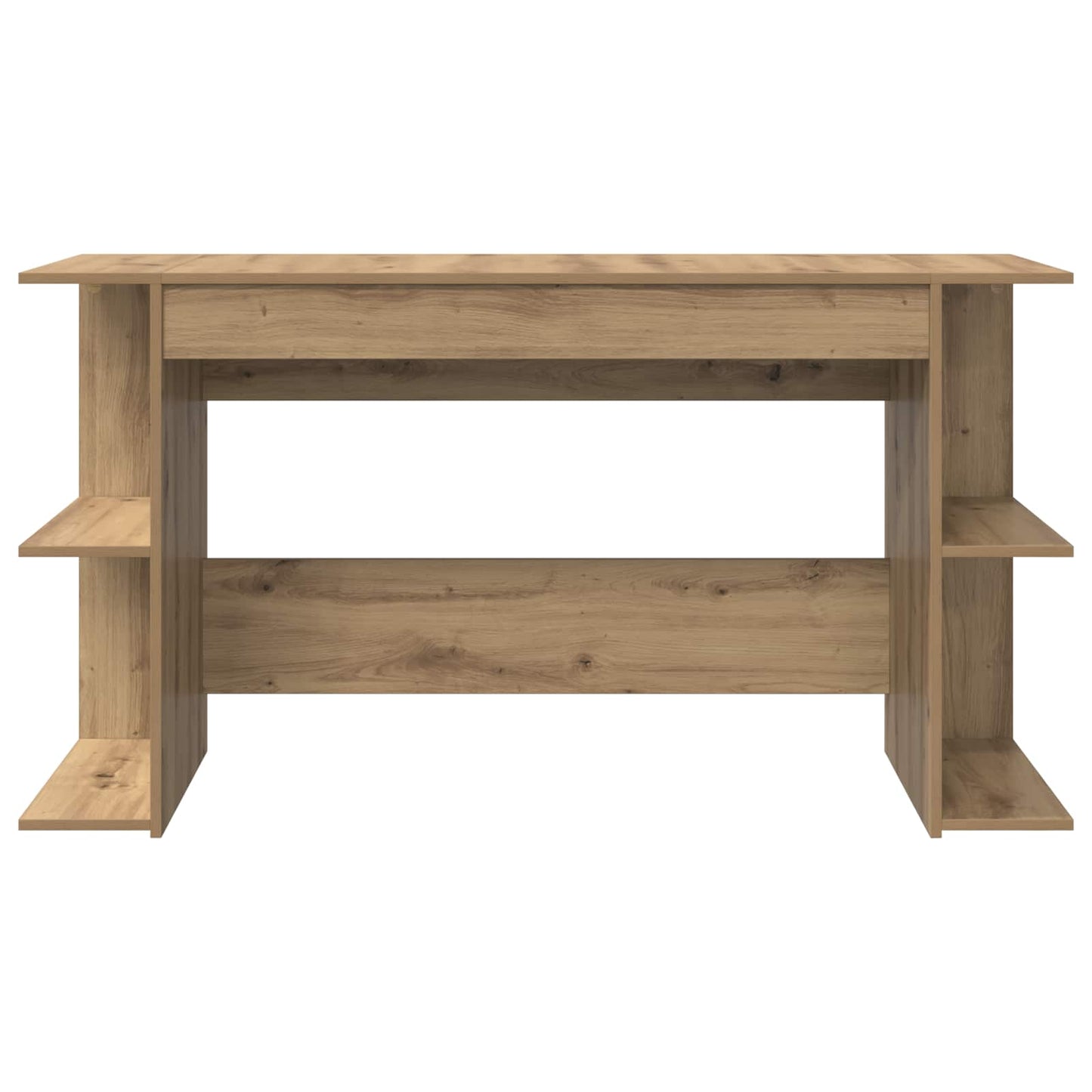 Desk with Shelf Artisan oak 140 x 50 x 75 cm Engineered wood