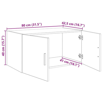 Wall Cabinet Old wood 80 x 42.5 x 40 cm Engineered wood