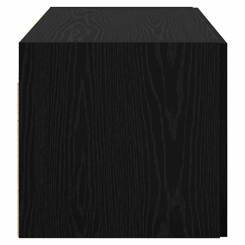 Wall Cabinet Black oak 80 x 42.5 x 40 cm Engineered Wood