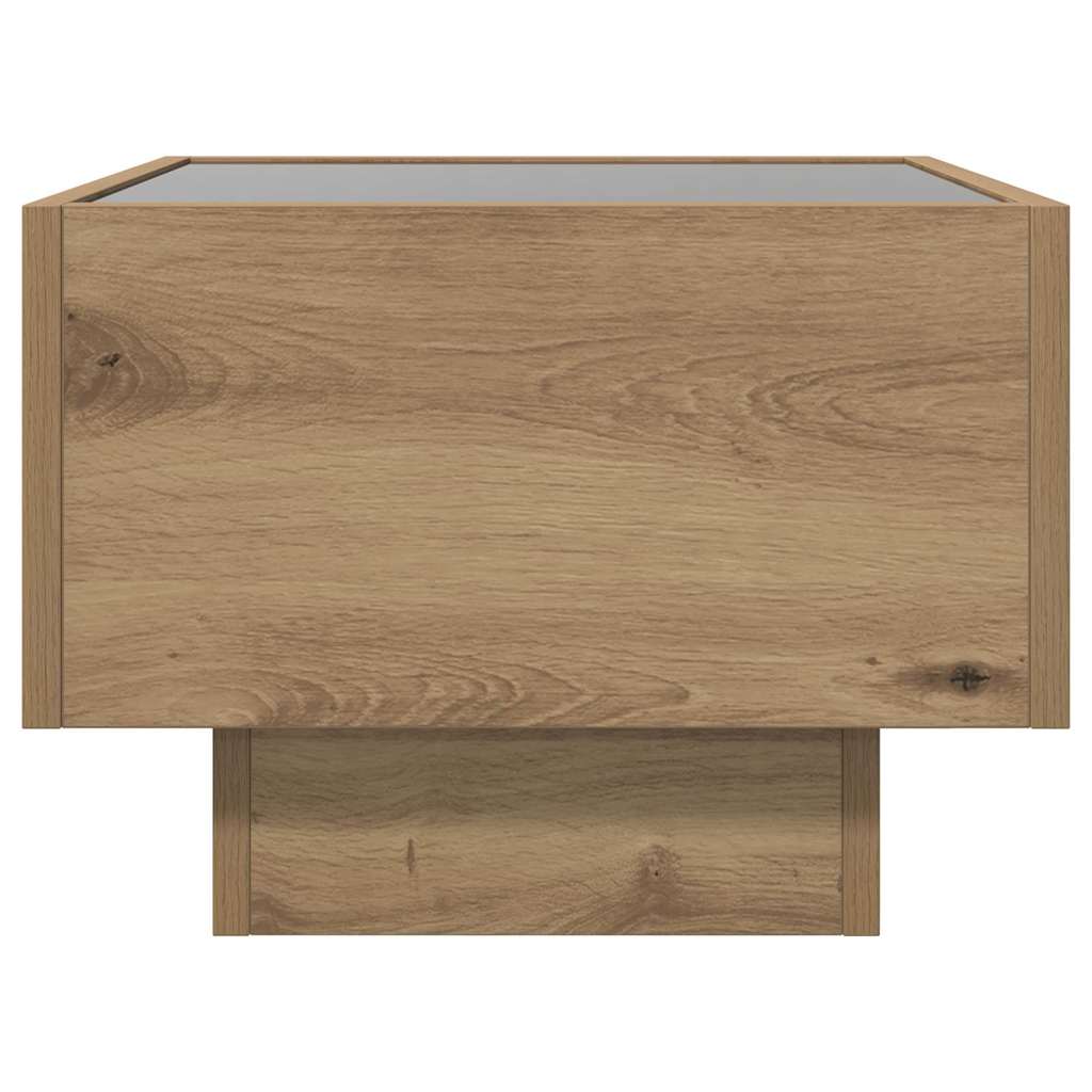 Coffee Table Artisan oak 40 x 40 x 30 cm Engineered wood