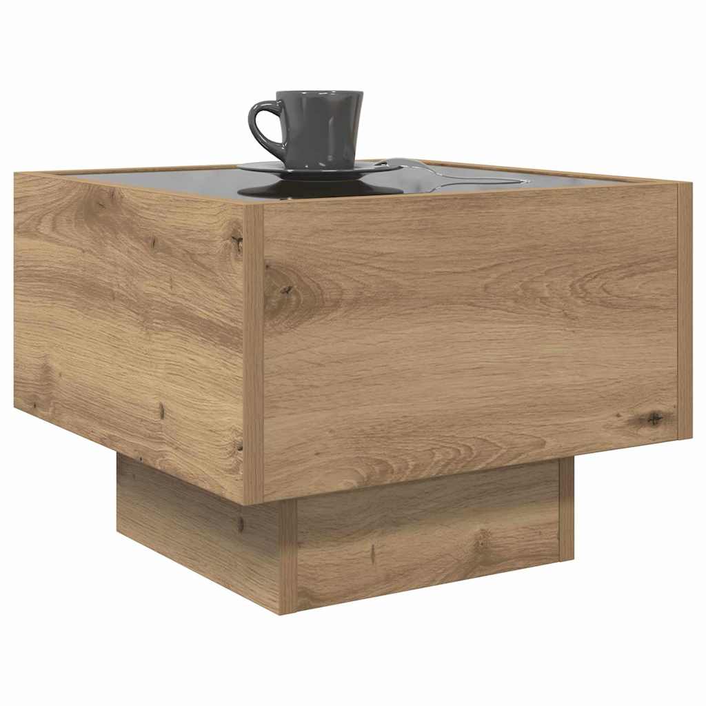 Coffee Table Artisan oak 40 x 40 x 30 cm Engineered wood