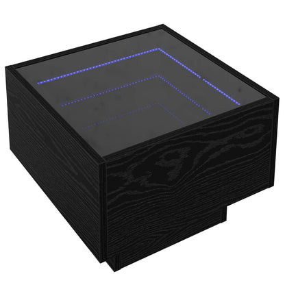 Coffee Table Black oak 40 x 40 x 30 cm Engineered wood