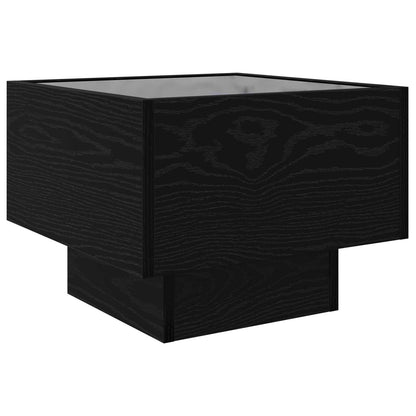 Coffee Table Black oak 40 x 40 x 30 cm Engineered wood