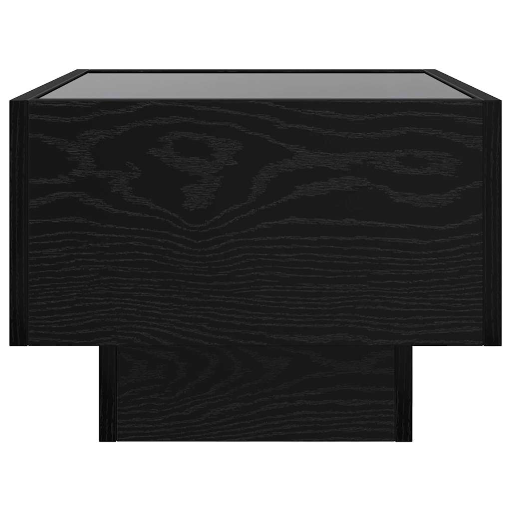 Coffee Table Black oak 40 x 40 x 30 cm Engineered wood