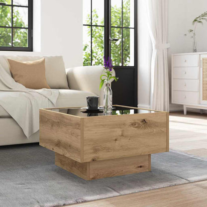 Coffee Table Artisan oak 50 x 50 x 30 cm Engineered wood