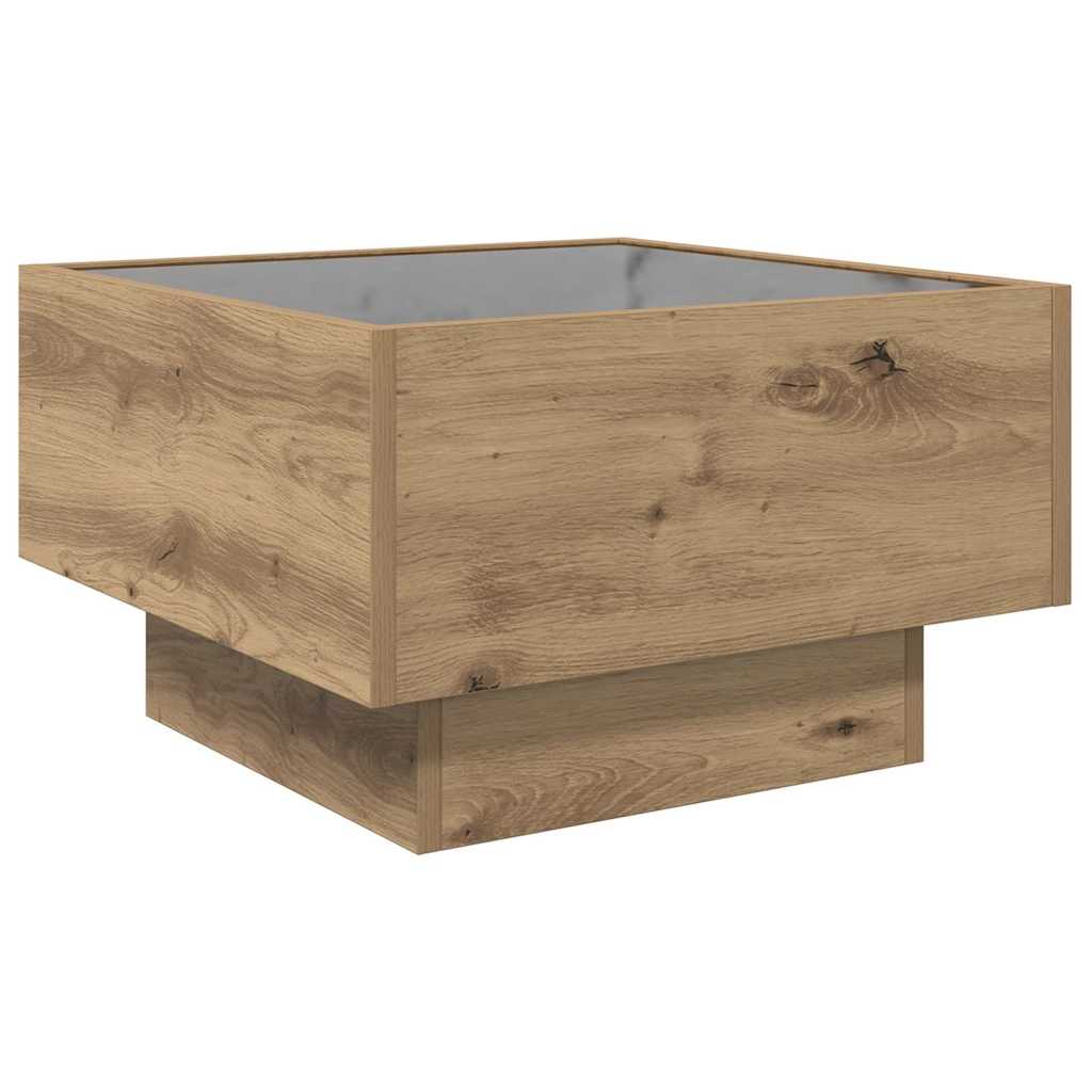 Coffee Table Artisan oak 50 x 50 x 30 cm Engineered wood