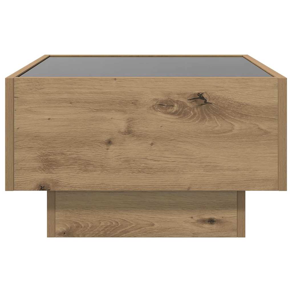Coffee Table Artisan oak 50 x 50 x 30 cm Engineered wood