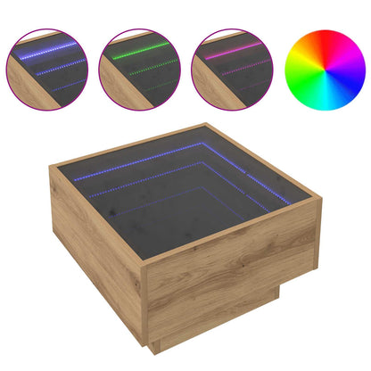 Coffee Table Artisan oak 50 x 50 x 30 cm Engineered wood