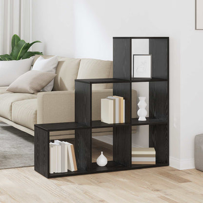 Room Divider Bookcase 6-Tier 99 x 29 x 99 cm Engineered Wood
