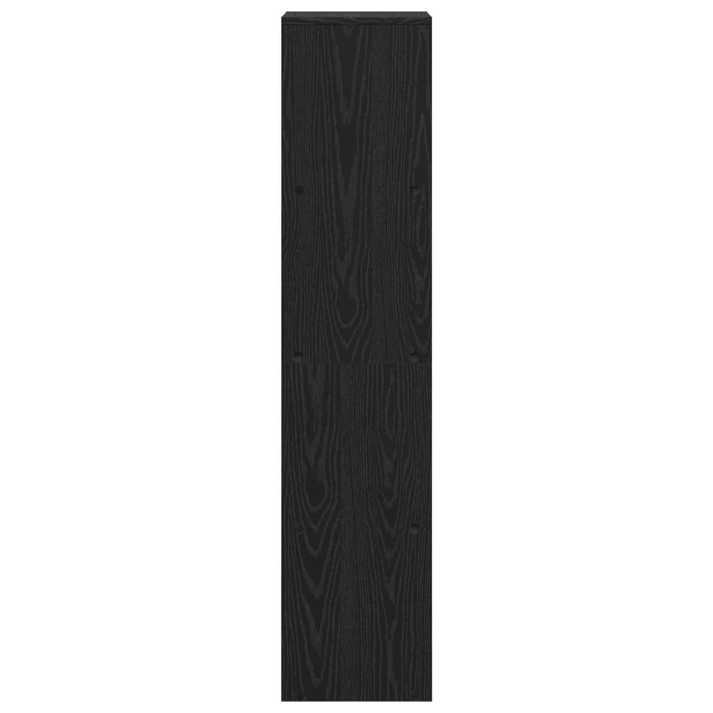 Room Divider Bookcase Black Oak 131.5 x 29 x 131.5 cm