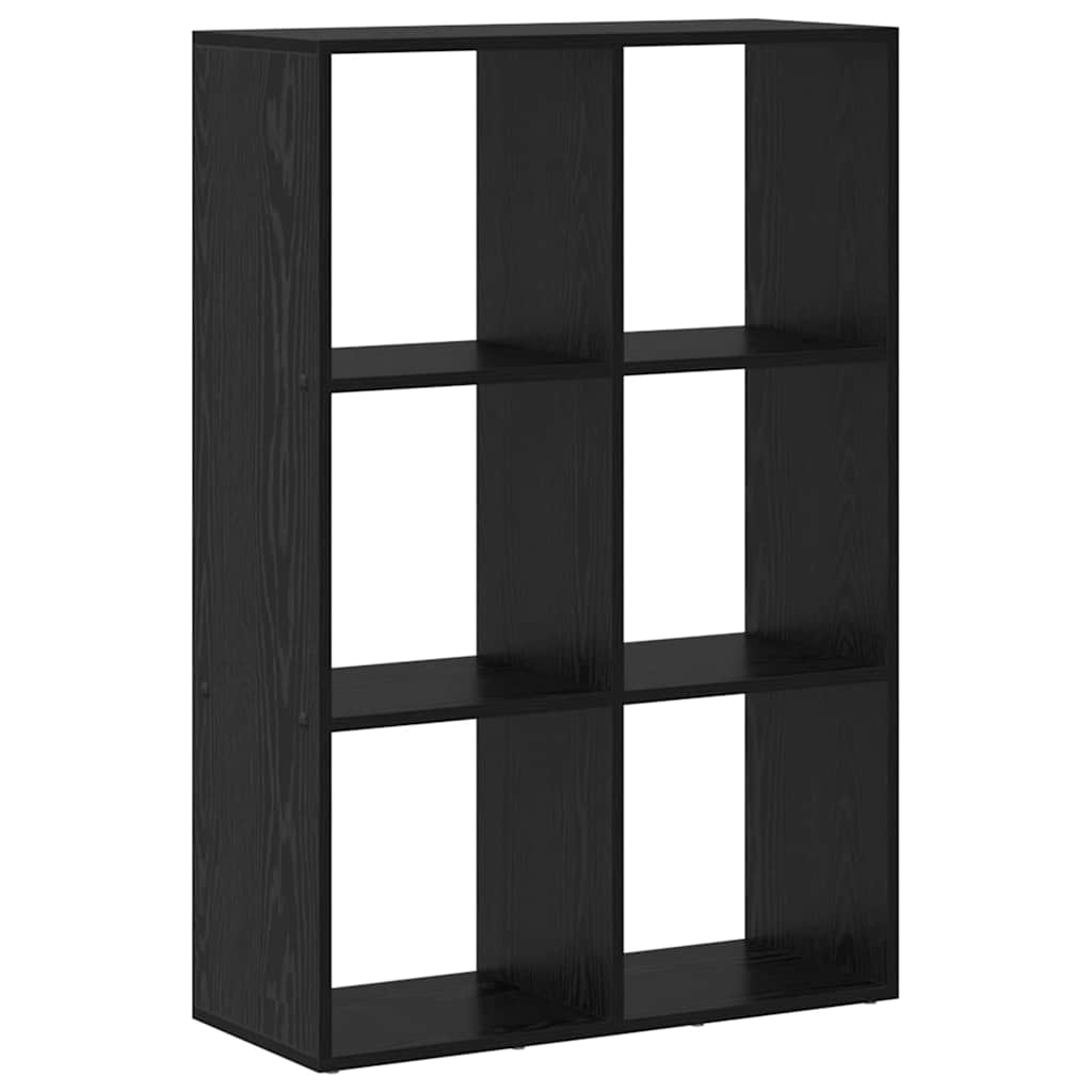 Book Cabinet Black Oak 69.5 x 29 x 103.5 cm Engineered Wood