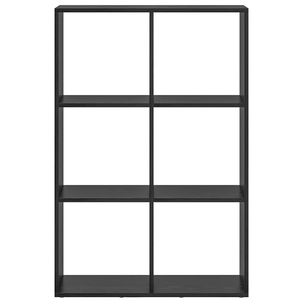 Book Cabinet Black Oak 69.5 x 29 x 103.5 cm Engineered Wood