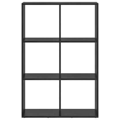 Book Cabinet Black Oak 69.5 x 29 x 103.5 cm Engineered Wood