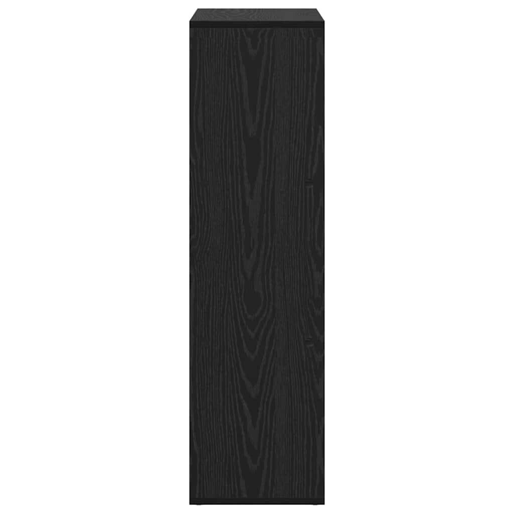 Book Cabinet Black Oak 69.5 x 29 x 103.5 cm Engineered Wood