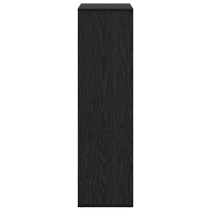 Book Cabinet Black Oak 69.5 x 29 x 103.5 cm Engineered Wood
