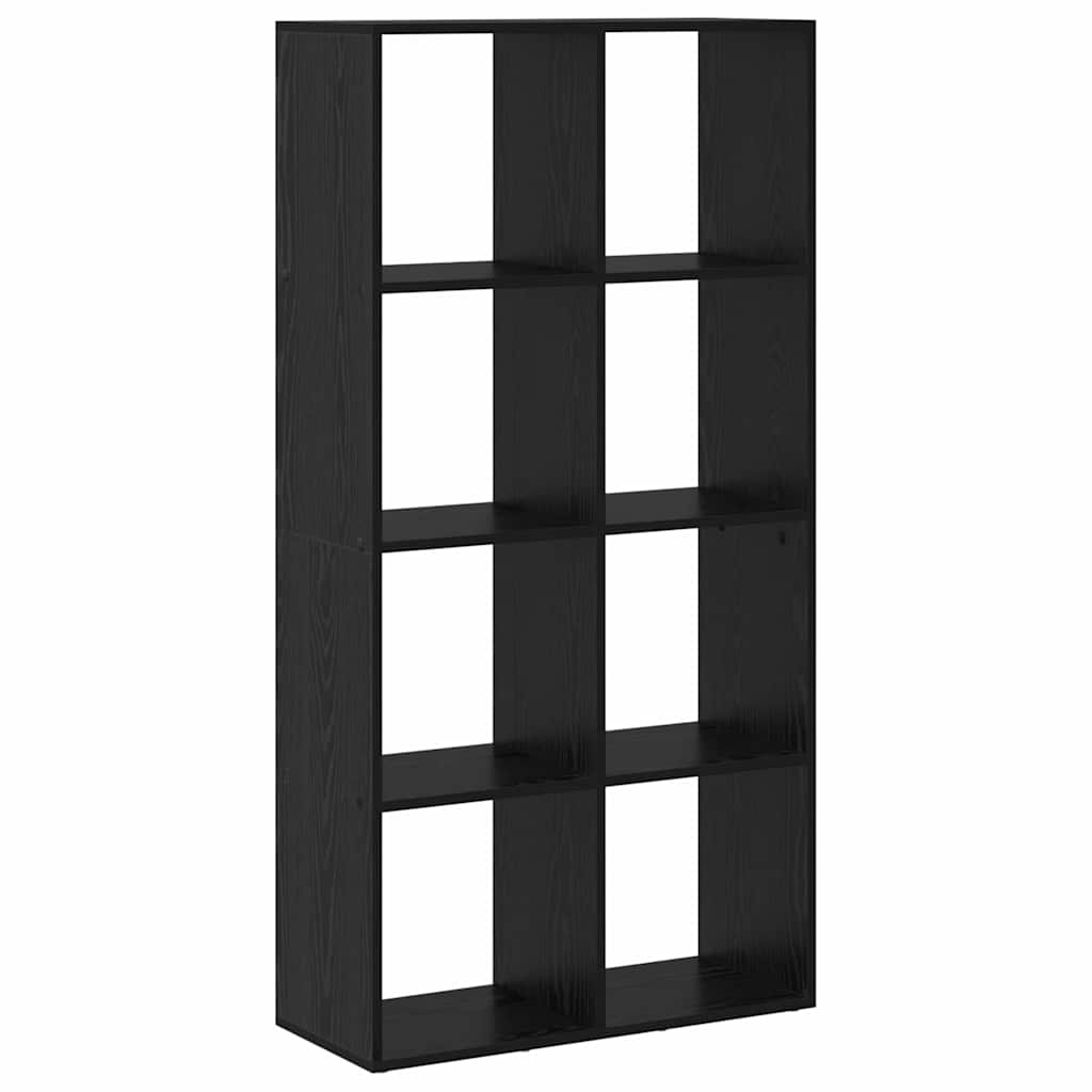 Book Cabinet Black Oak 69.5 x 29 x 137.5 cm Engineered Wood