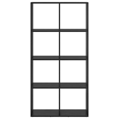 Book Cabinet Black Oak 69.5 x 29 x 137.5 cm Engineered Wood