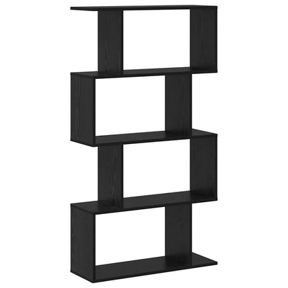 Book Cabinet Black Oak 70 x 24 x 129 cm Engineered Wood