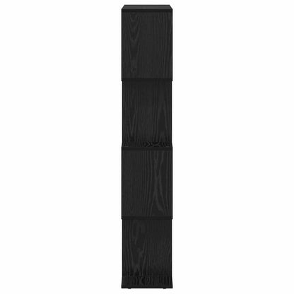 Book Cabinet Black Oak 70 x 24 x 129 cm Engineered Wood