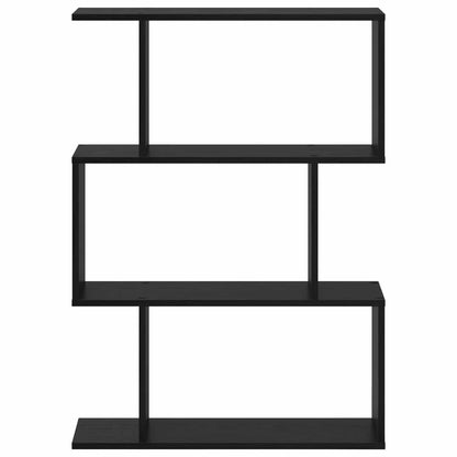 Book Cabinet Black Oak 70 x 24 x 97 cm Engineered Wood