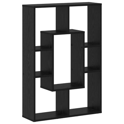 Book Cabinet Black Oak 63 x 20 x 90 cm Engineered Wood