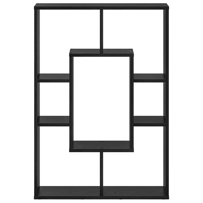 Book Cabinet Black Oak 63 x 20 x 90 cm Engineered Wood