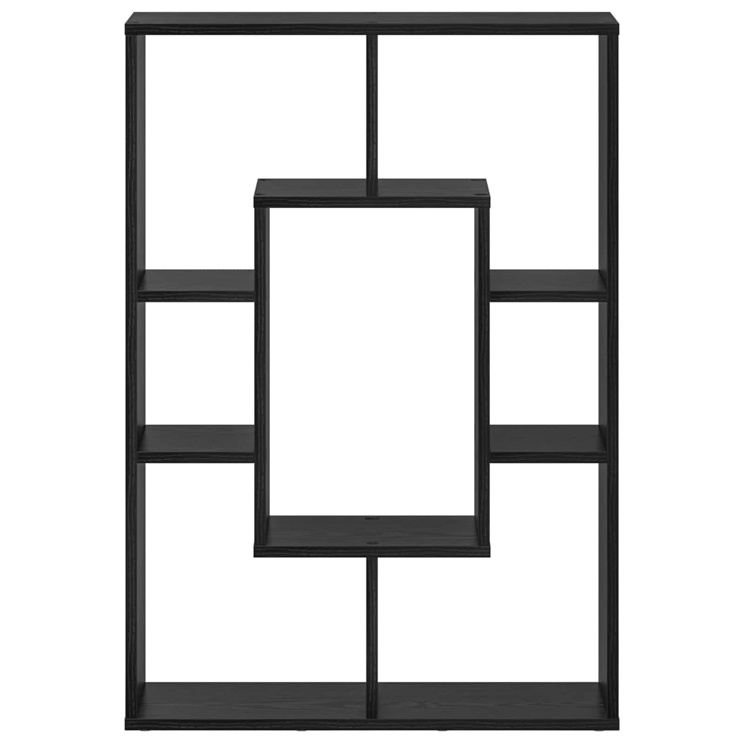 Book Cabinet Black Oak 63 x 20 x 90 cm Engineered Wood