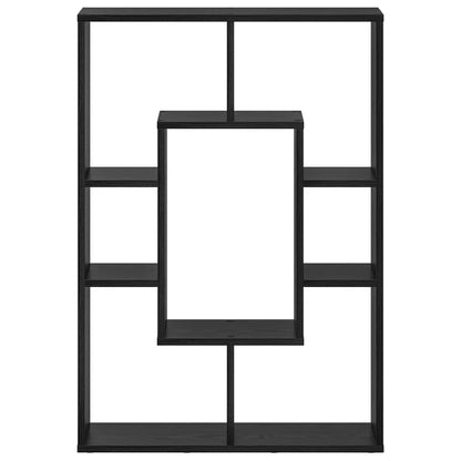 Book Cabinet Black Oak 63 x 20 x 90 cm Engineered Wood