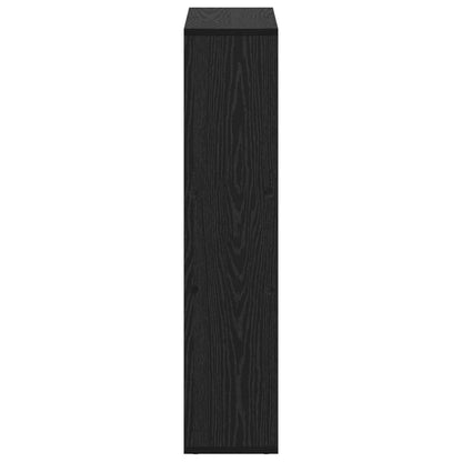 Book Cabinet Black Oak 63 x 20 x 90 cm Engineered Wood