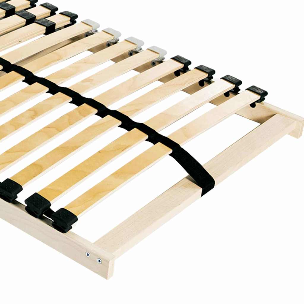 Slatted Bed Base Brown 100 x 190 cm Solid Beech Wood