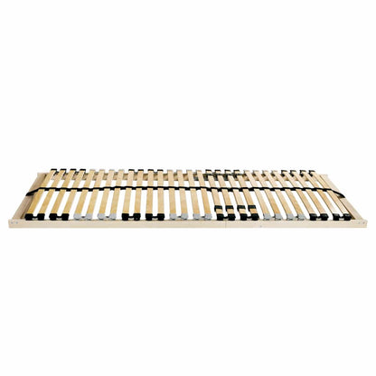 Slatted Bed Base Brown 100 x 190 cm Solid Beech Wood