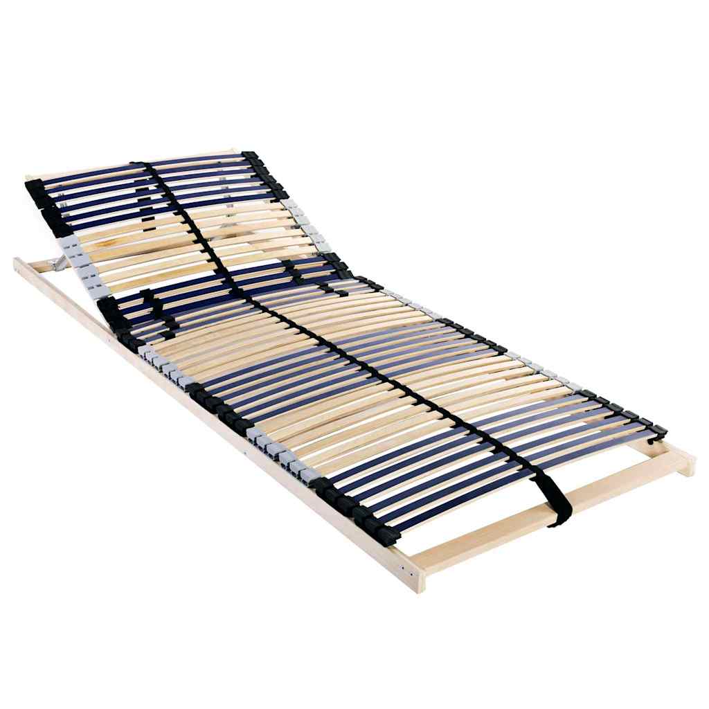 Slatted Bed Base Brown 70 x 190 cm Solid Beech Wood