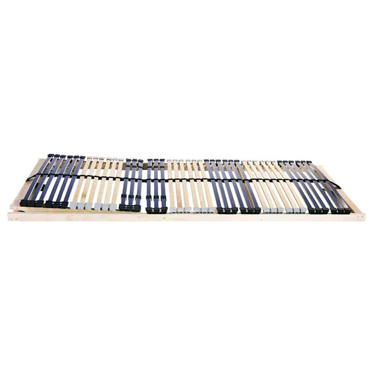 Slatted Bed Base Brown 80 x 190 cm Solid Beech Wood