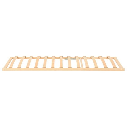 Slatted Bed Base Brown 90 x 190 cm Solid Beech Wood