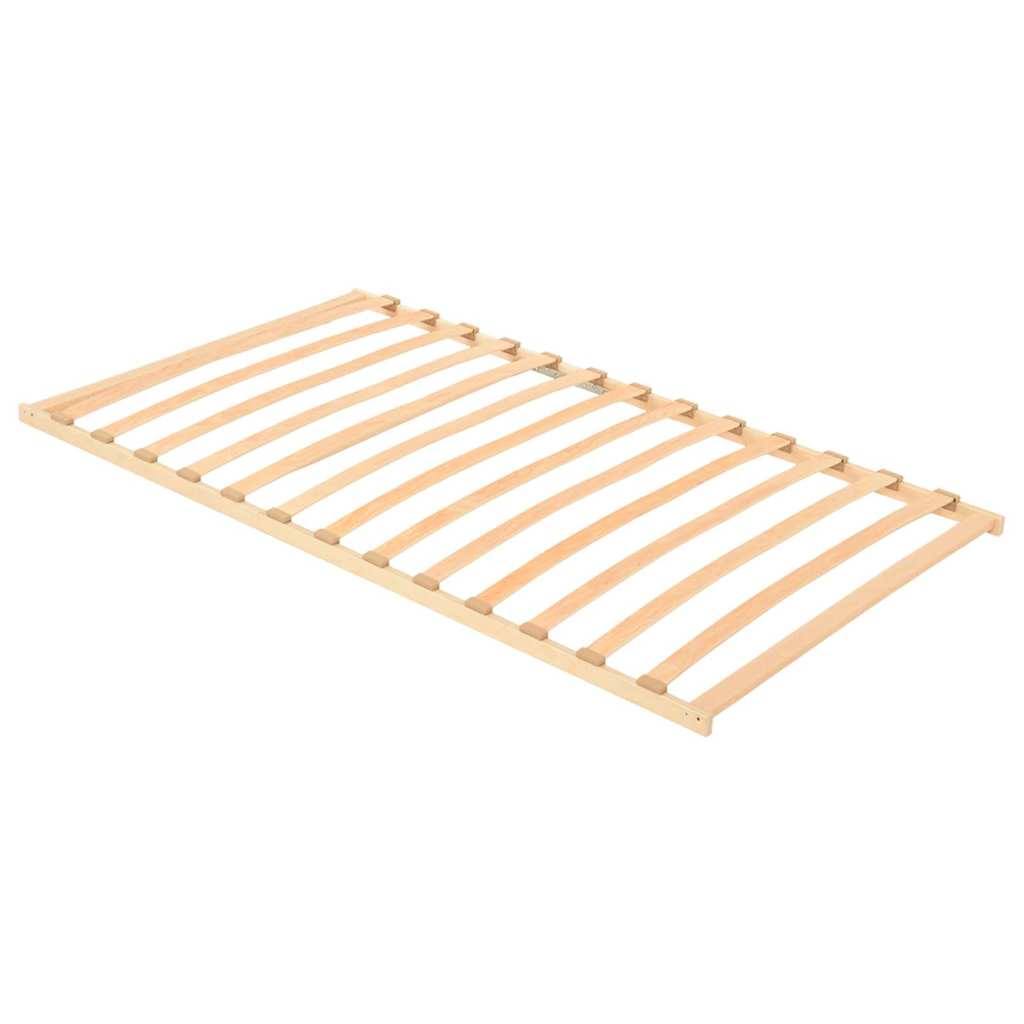 Slatted Bed Base Brown 120 x 190 cm Solid Beech Wood