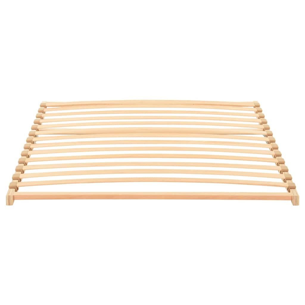 Slatted Bed Base Brown 120 x 190 cm Solid Beech Wood