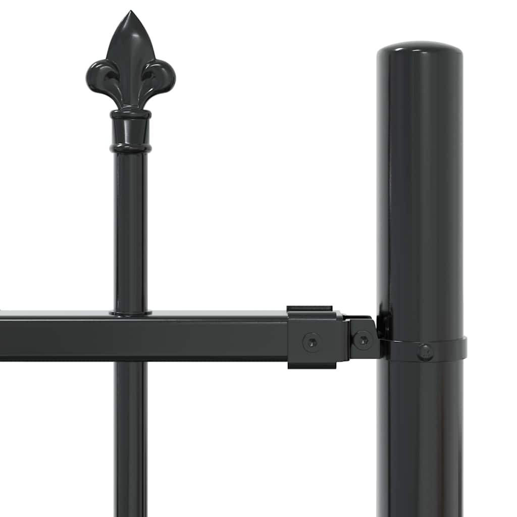 Garden Fence Woerden Grey 240 x 140 cm Powder-coated steel