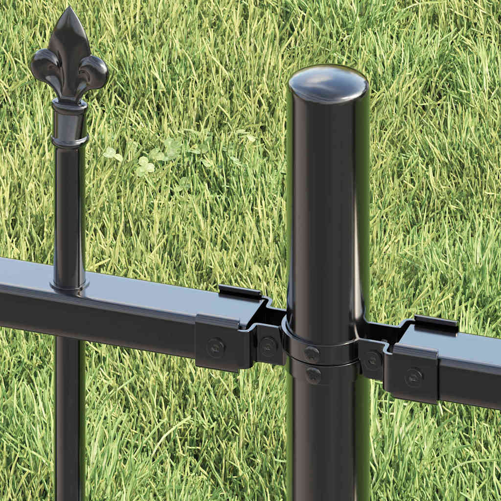 Garden Fence Woerden Grey 240 x 215 cm Powder-coated steel