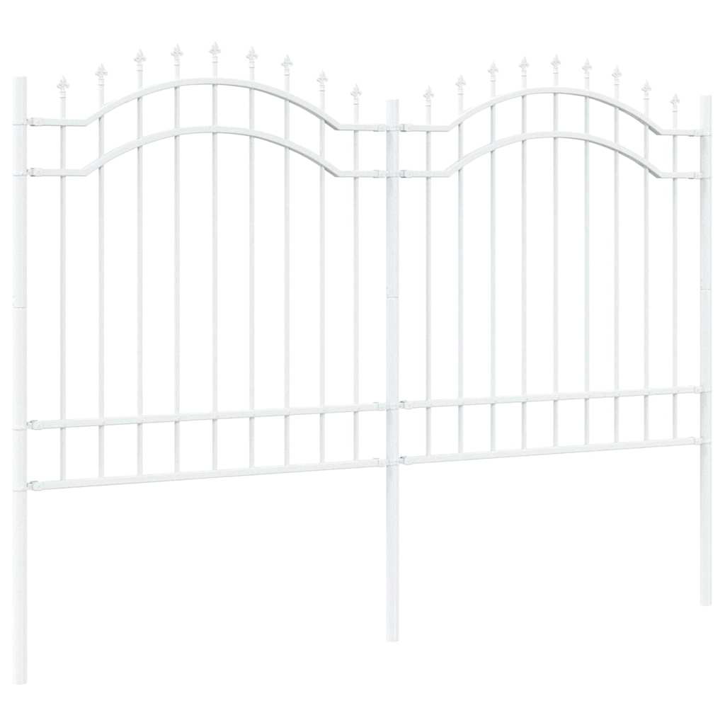 Garden Fence Woerden White 240 x 165 cm Powder-coated steel