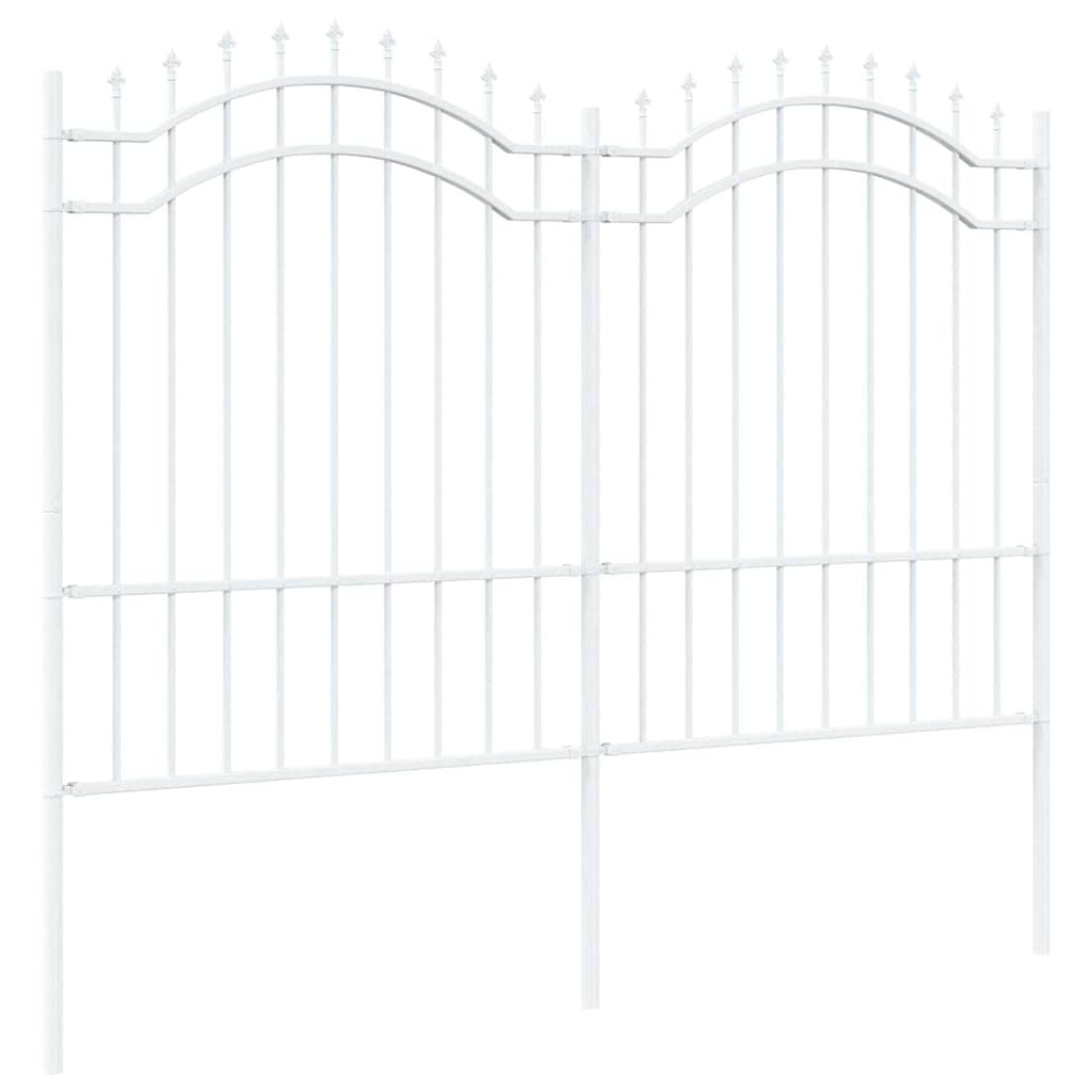 Garden Fence Woerden White 240 x 190 cm Powder-coated steel