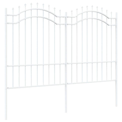 Garden Fence Woerden White 240 x 190 cm Powder-coated steel