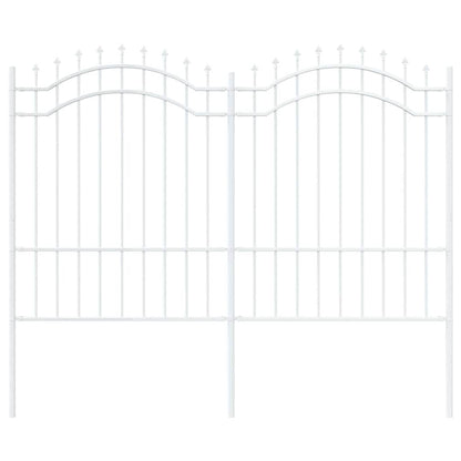 Garden Fence Woerden White 240 x 190 cm Powder-coated steel
