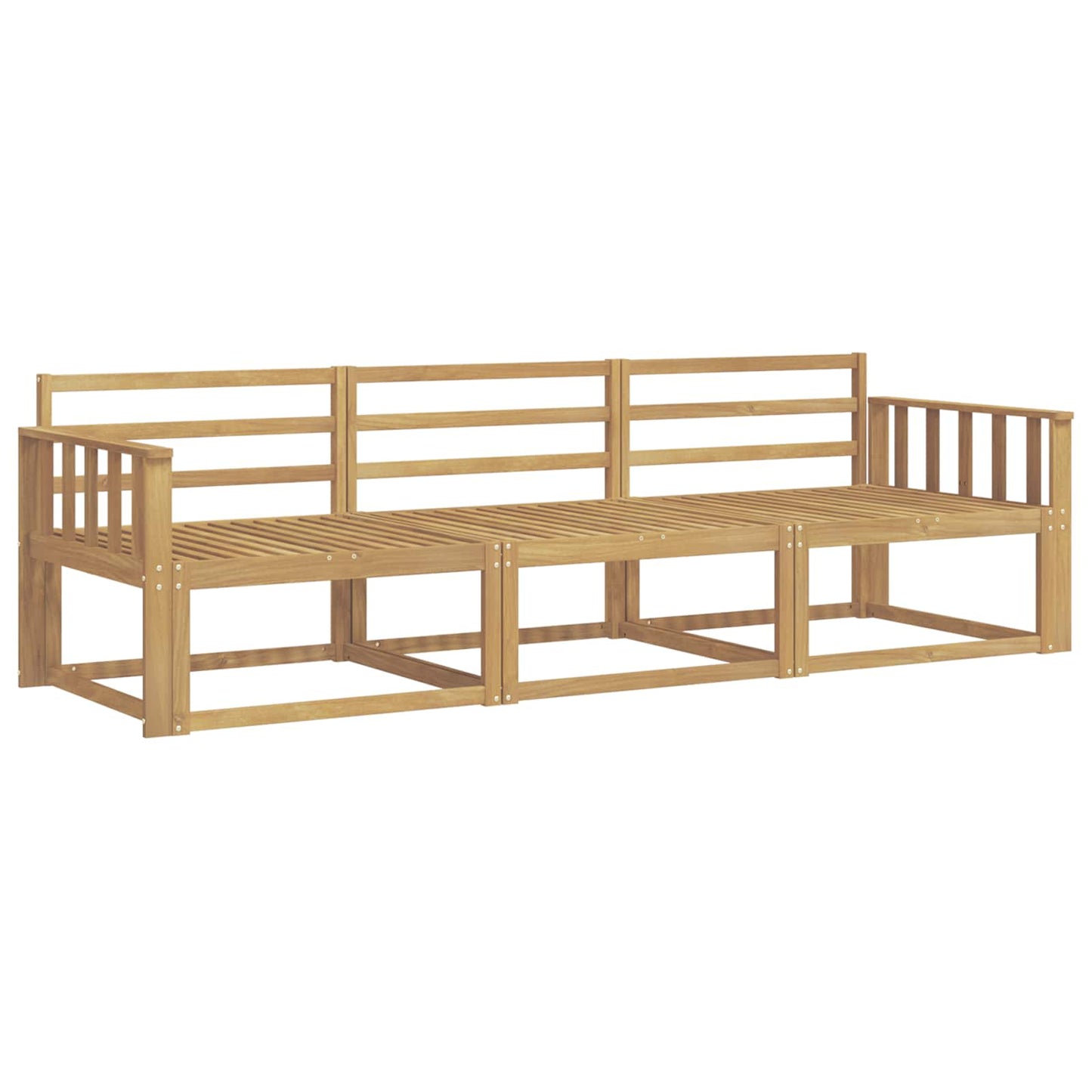 Outdoor Sofa Set 3 pcs White 249.5 x 83 x 73 cm