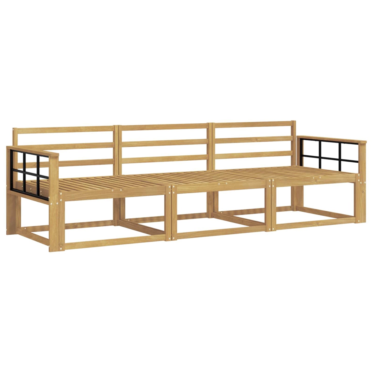 Outdoor Sofa Set 3 pcs White 249.5 x 83 x 73 cm
