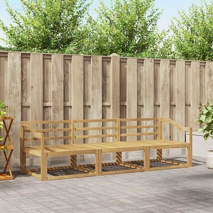 Outdoor Sofa Set 3 pcs White 245.5 x 83 x 73 cm
