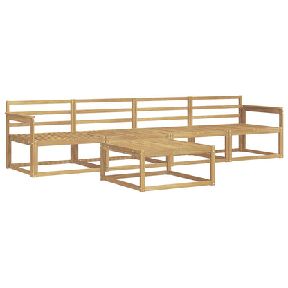 Outdoor Sofa Set 5 pcs White 79 x 79 x 37 cm Solid Acacia Wood
